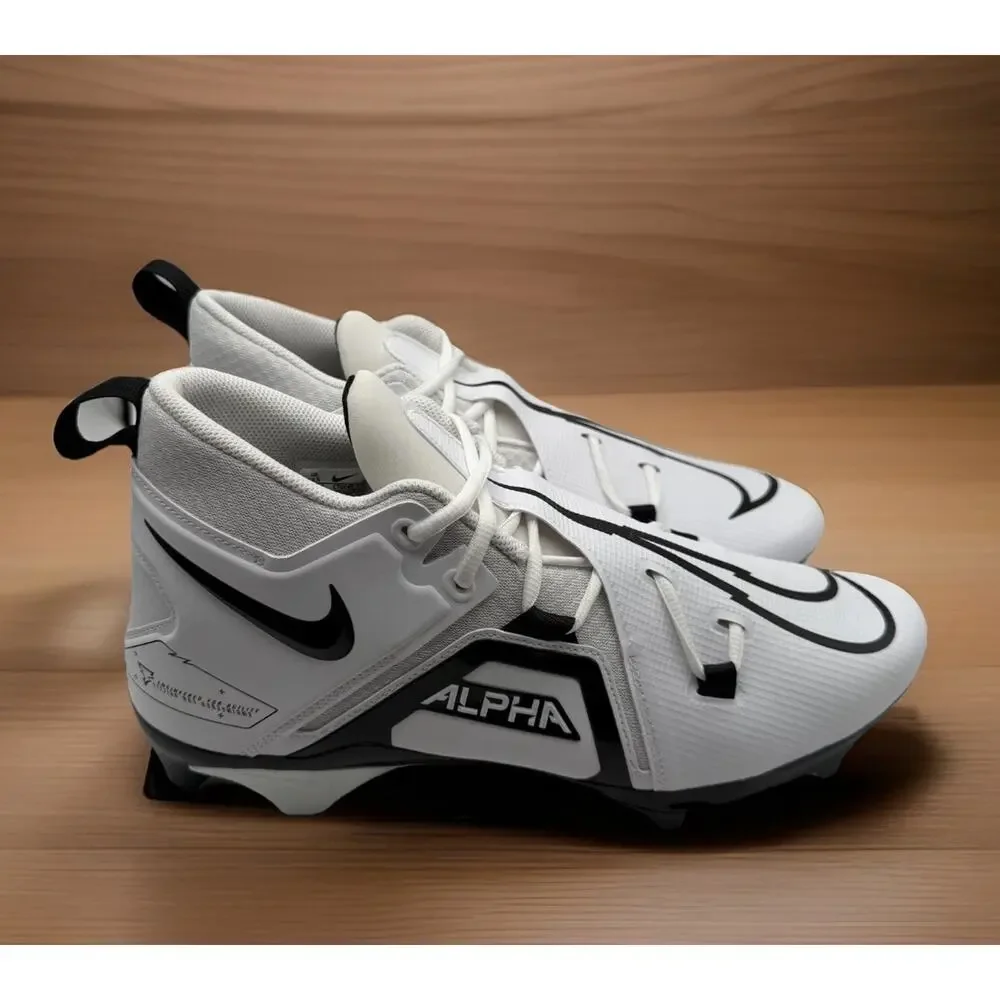 Nike Alpha Menace Pro 3 Men’s 13.5 Football Cleats White‎ CT6649-100 Panda New